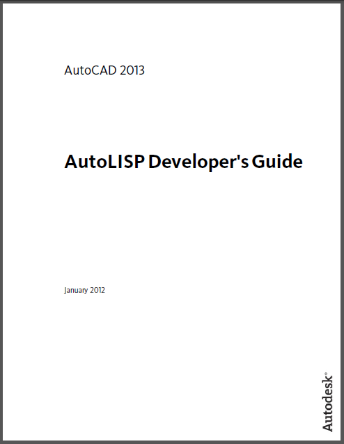 Autocad2013 Autolisp Developer's Guide.PNG
