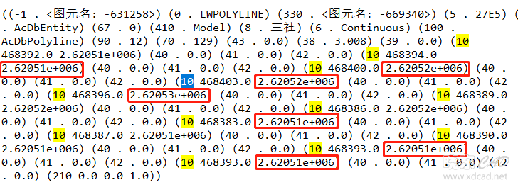 Y坐标都是科学计数