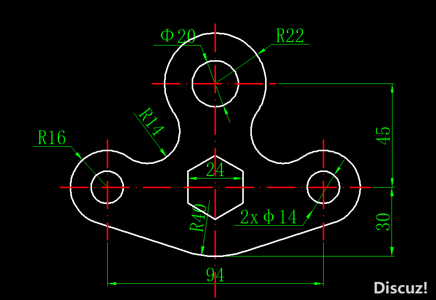 CAD垫片平面图绘制过程-1.png